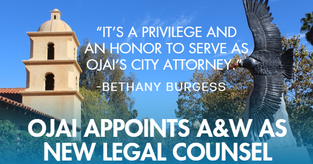 City of Ojai Appoints A&W As New Legal Counsel